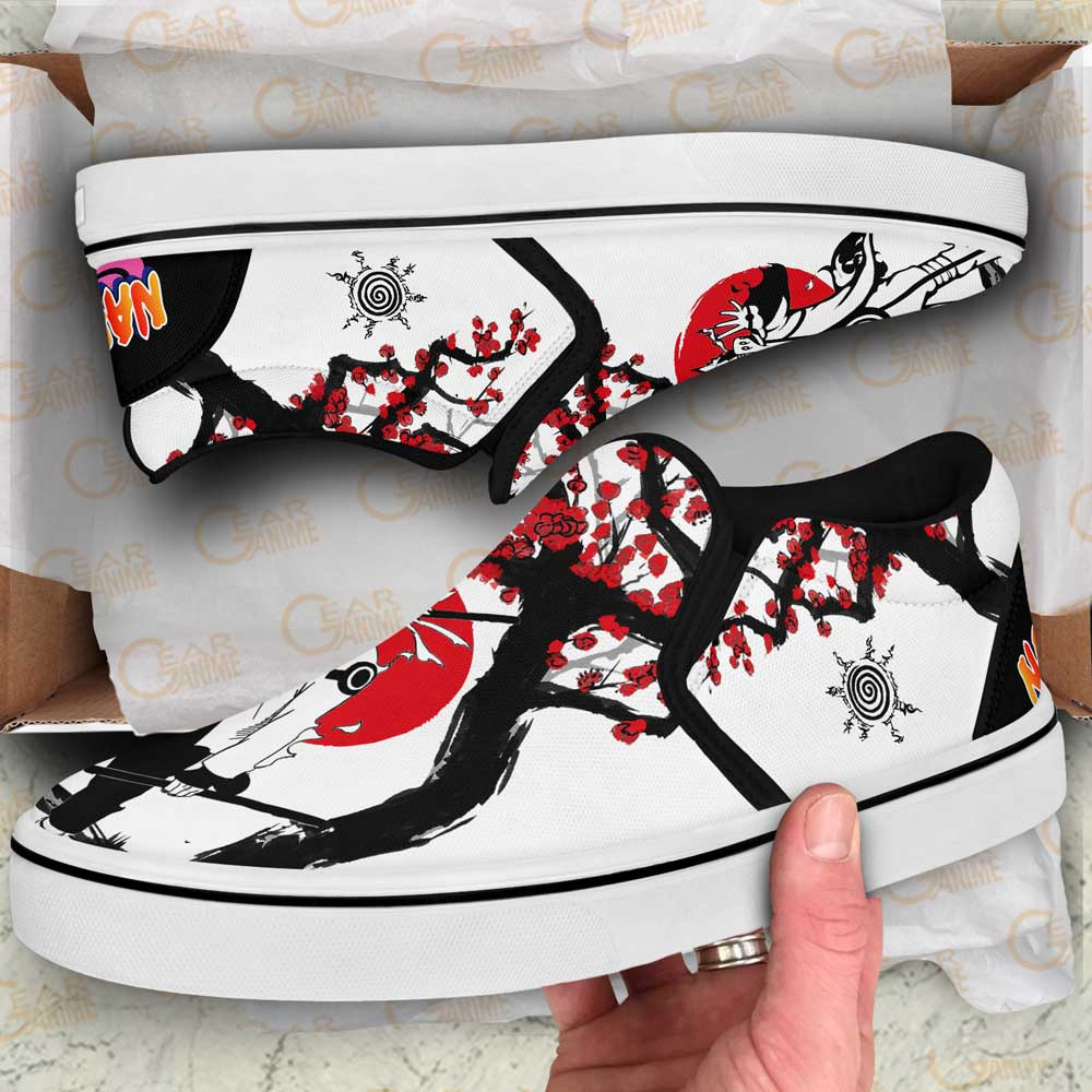 Uzumaki Bijuu Slip-On Shoes Canvas Custom Japan Style Anime Shoes