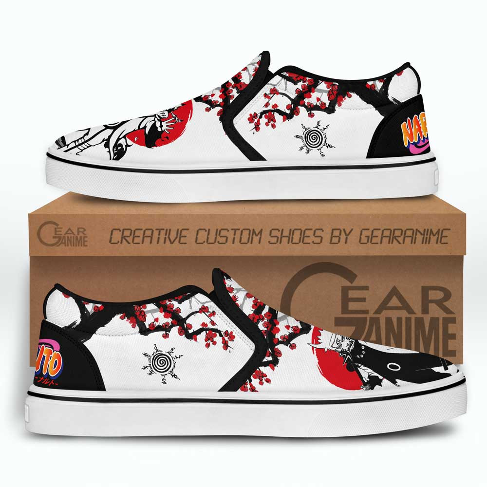 Uzumaki Bijuu Slip-On Shoes Canvas Custom Japan Style Anime Shoes