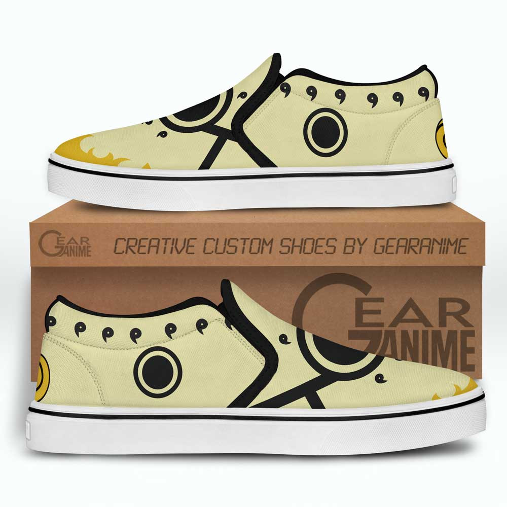 Uzumaki Bjuu Slip-On Shoes Canvas Custom Uniform Anime Shoes