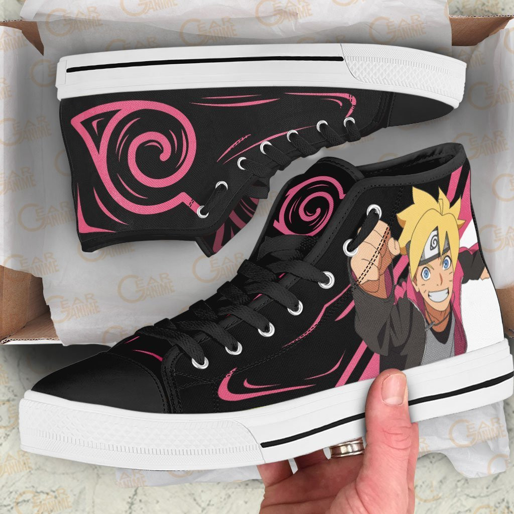 Uzumaki Boruto High Top Shoes Custom Anime Sneakers