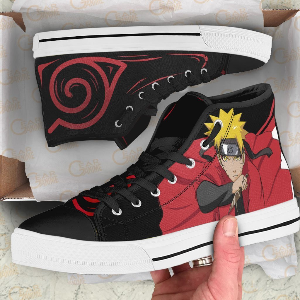 Uzumaki Sage Mode High Top Shoes Custom Anime Sneakers