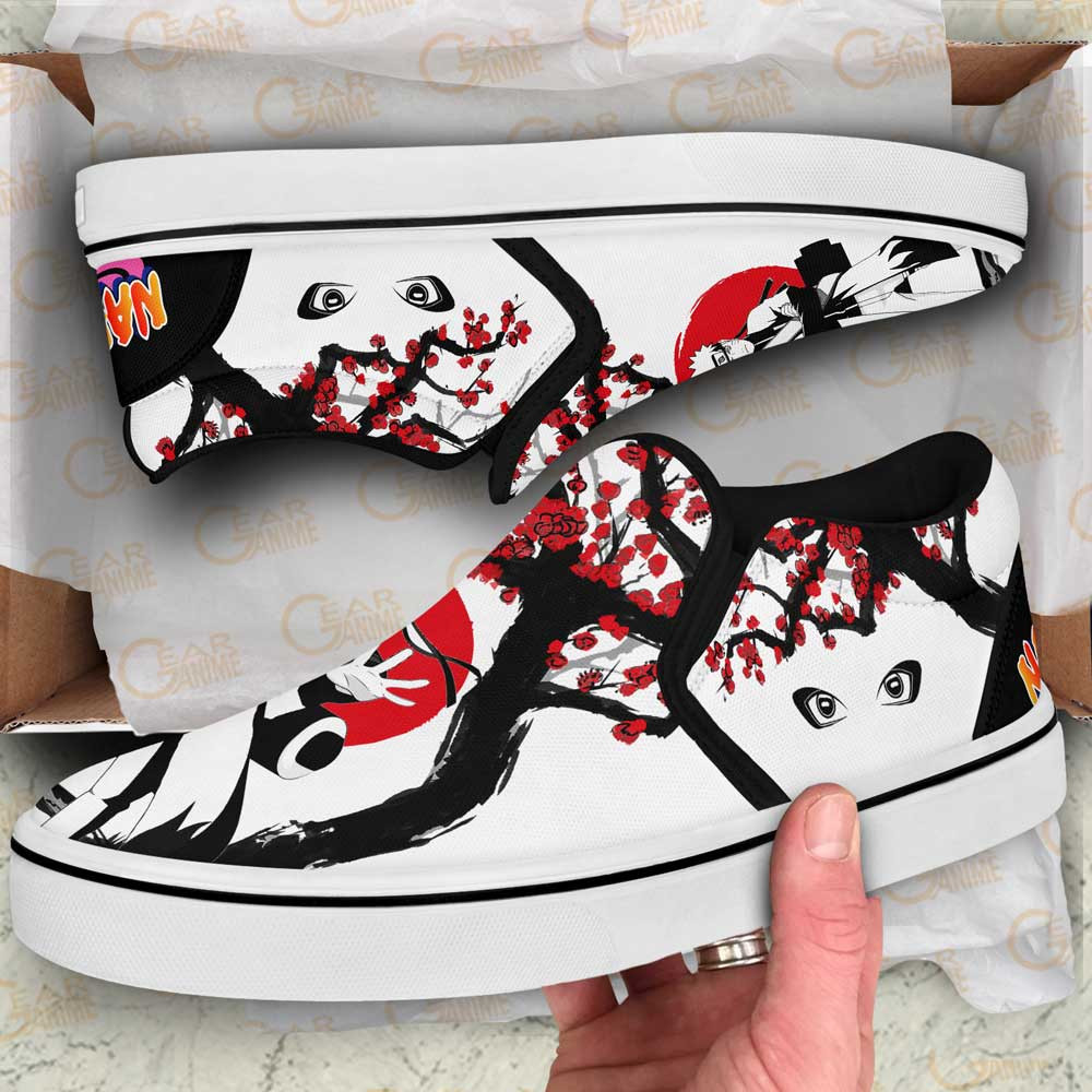 Uzumaki Sage Slip-On Shoes Canvas Custom Cherry Blossom Anime Shoes