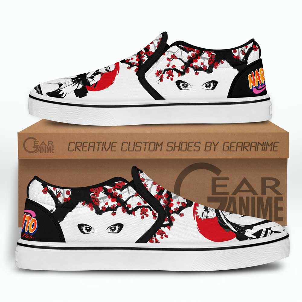 Uzumaki Sage Slip-On Shoes Canvas Custom Cherry Blossom Anime Shoes