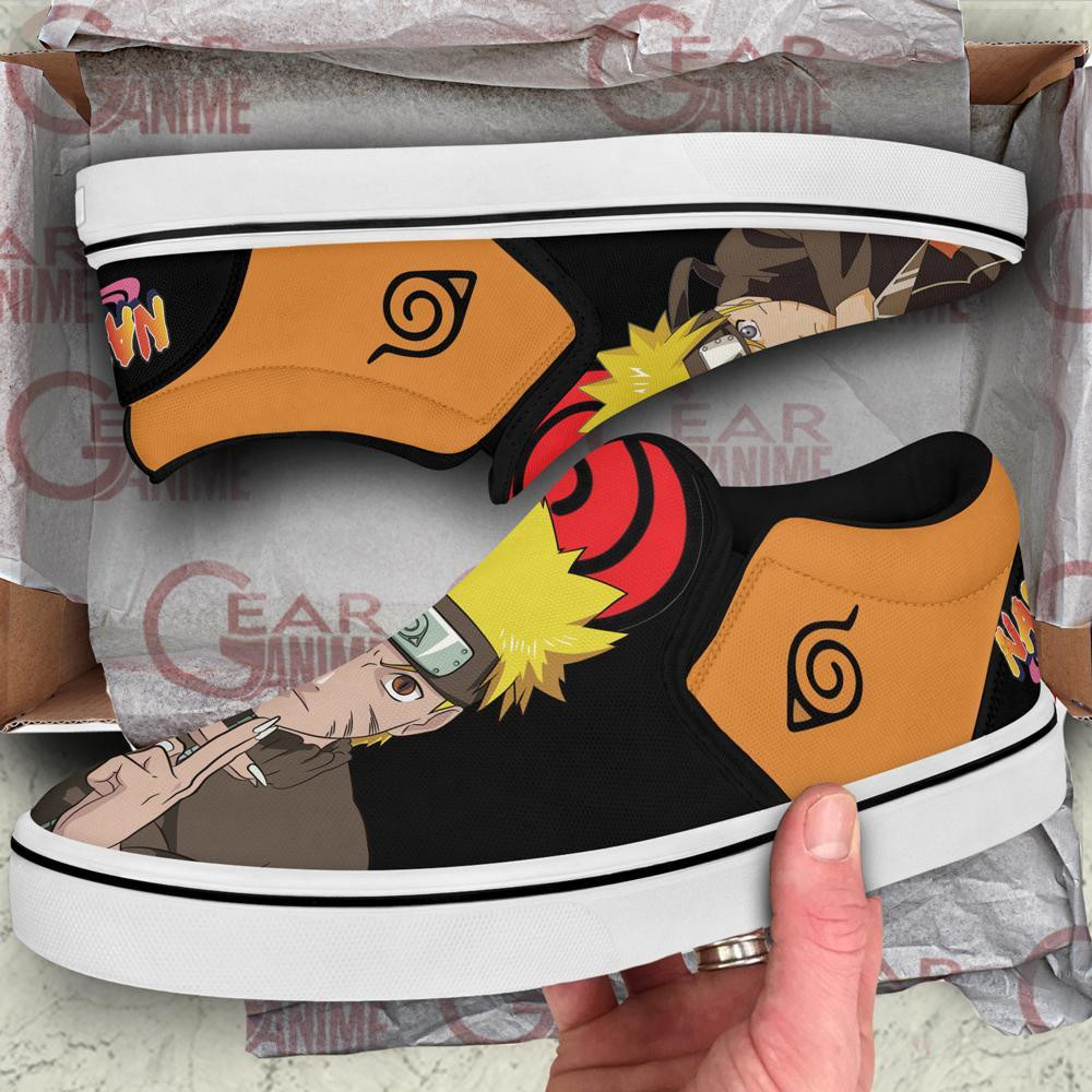 Uzumaki Slip-On Shoes Canvas Custom Anime Shoes