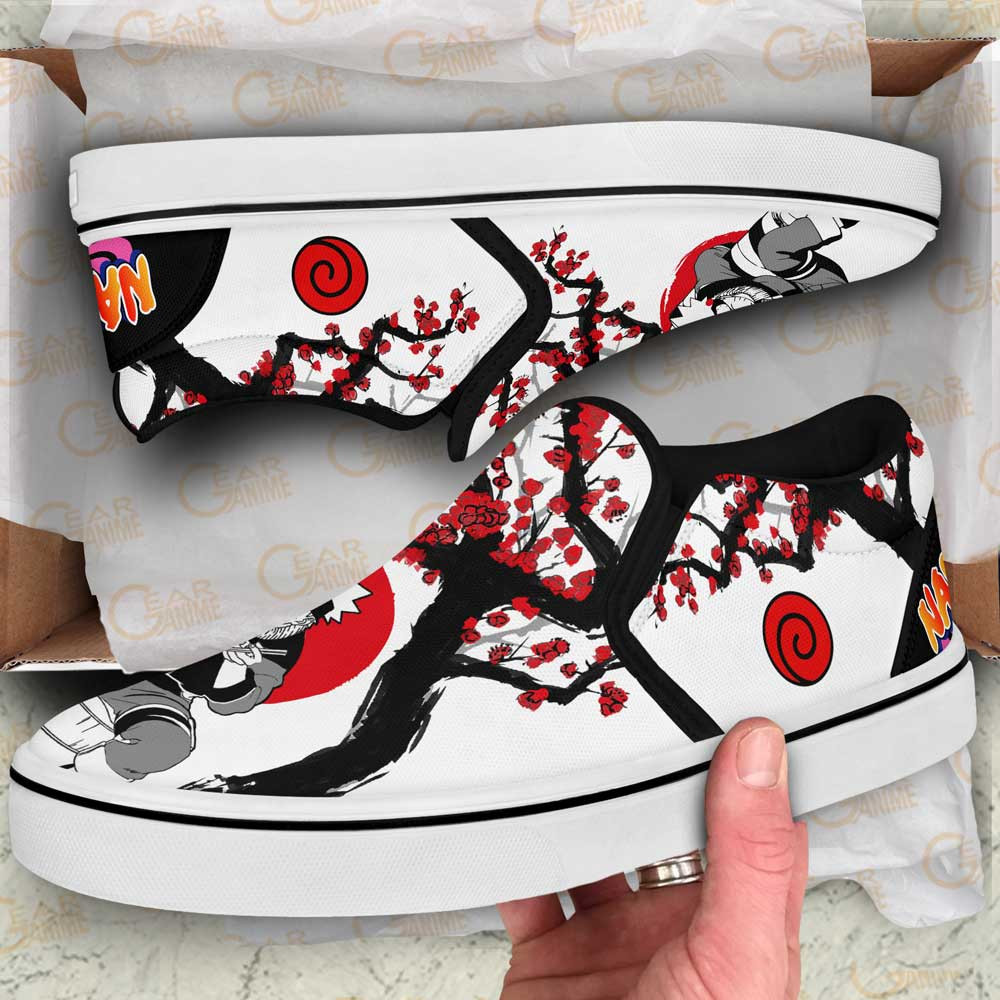 Uzumaki Slip-On Shoes Canvas Custom Japan Style Anime Shoes