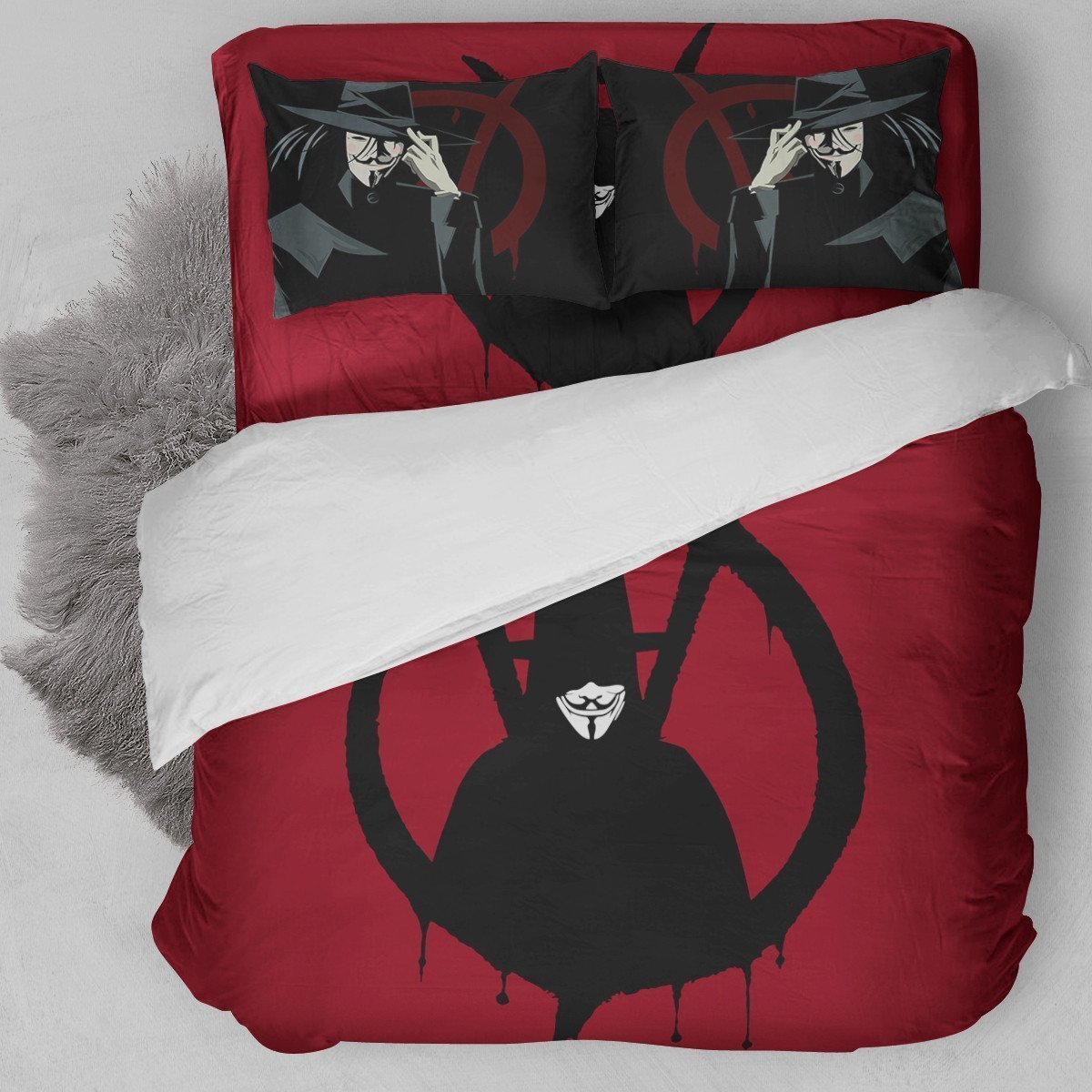 V For Vendetta A Duvet Cover Bedding Set