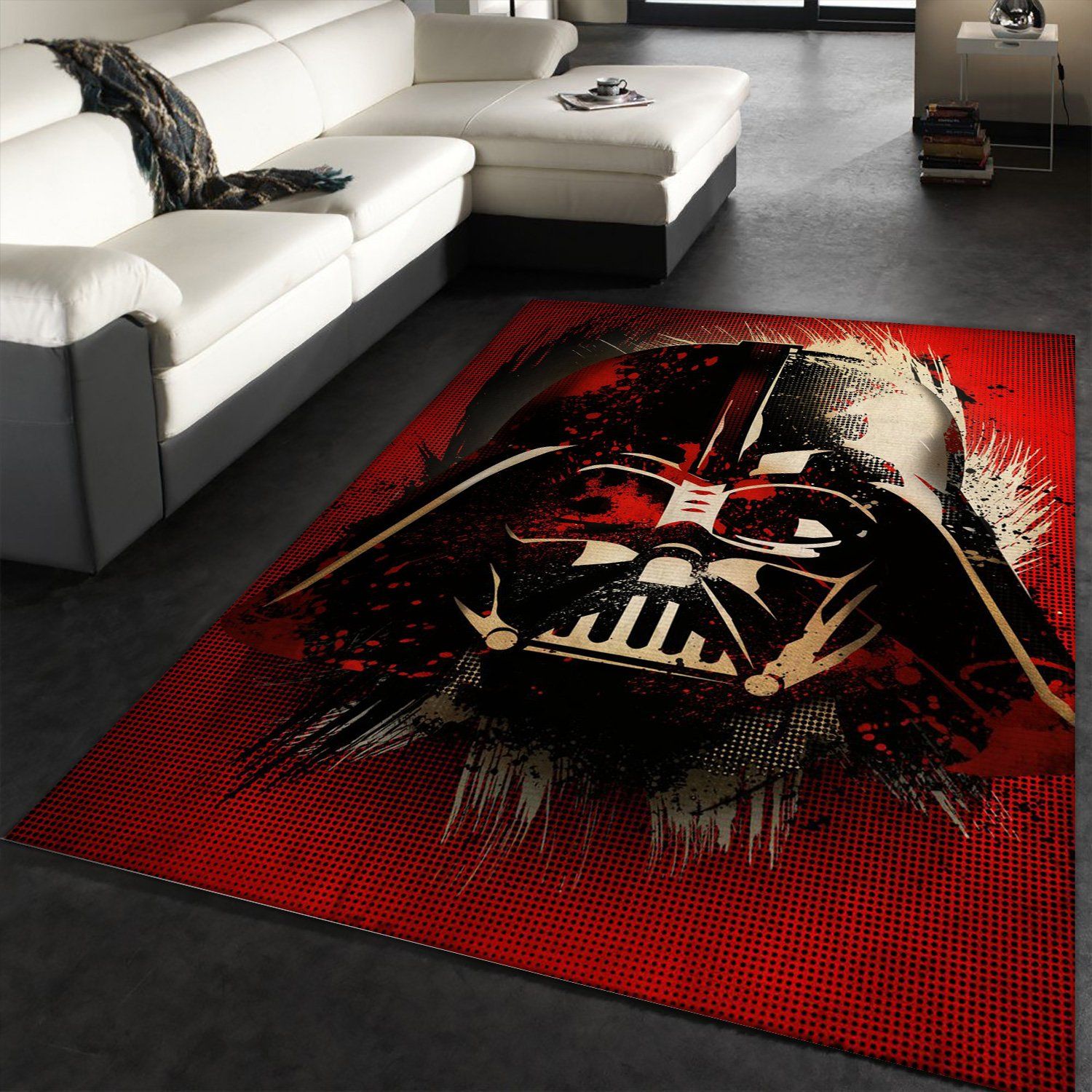 Vader Splatter Star Wars Rectangle Rug – Custom Size And Printing