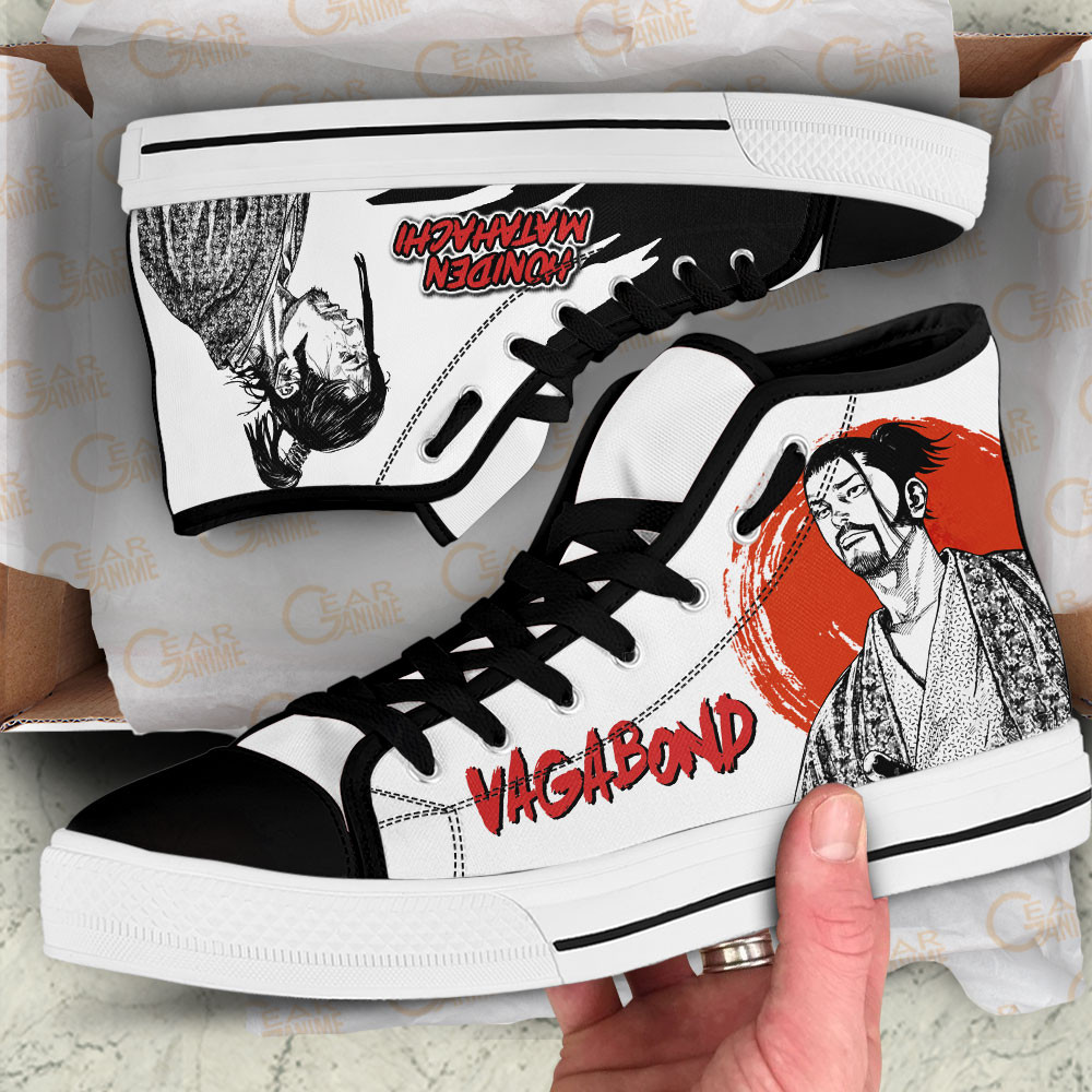 Vagabond Honiden Matahachi Custom Manga Anime High Top Shoes