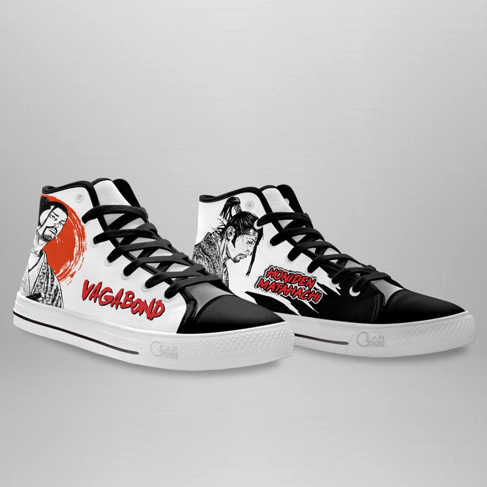 Vagabond Honiden Matahachi Custom Manga Anime High Top Shoes