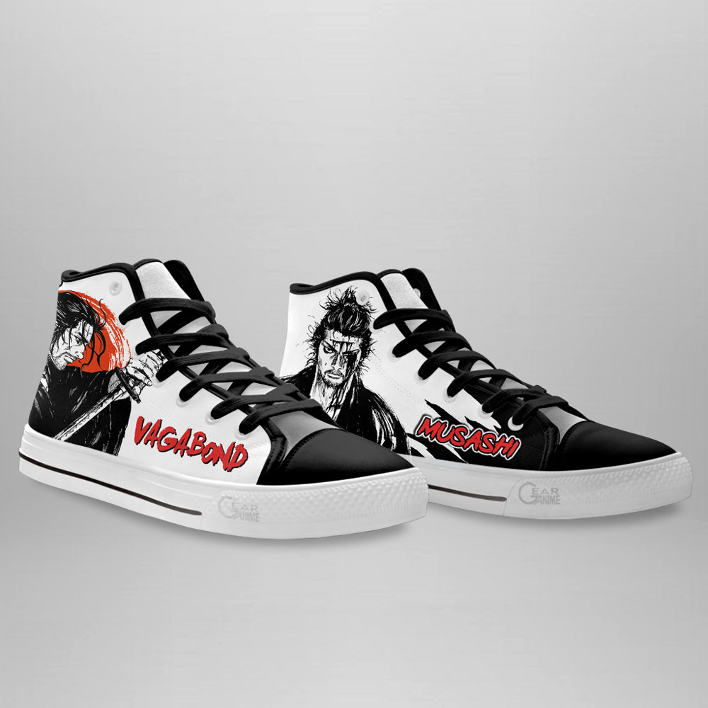 Vagabond Miyamoto Musashi Custom Manga Anime High Top Shoes