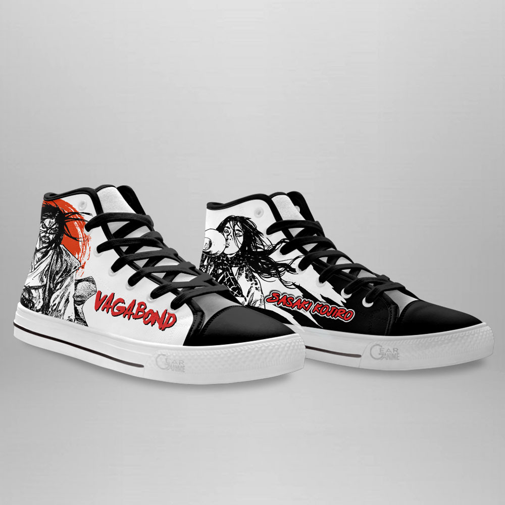 Vagabond Sasaki Kojiro Custom Manga Anime High Top Shoes
