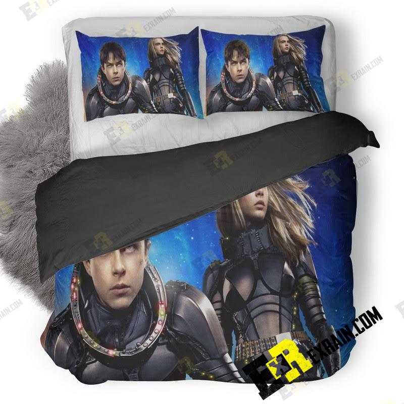 Valerian And Laureline In Valerian And The City Of A Thousand Planets Wa 3D Customized Duvet Cover Bedding Set