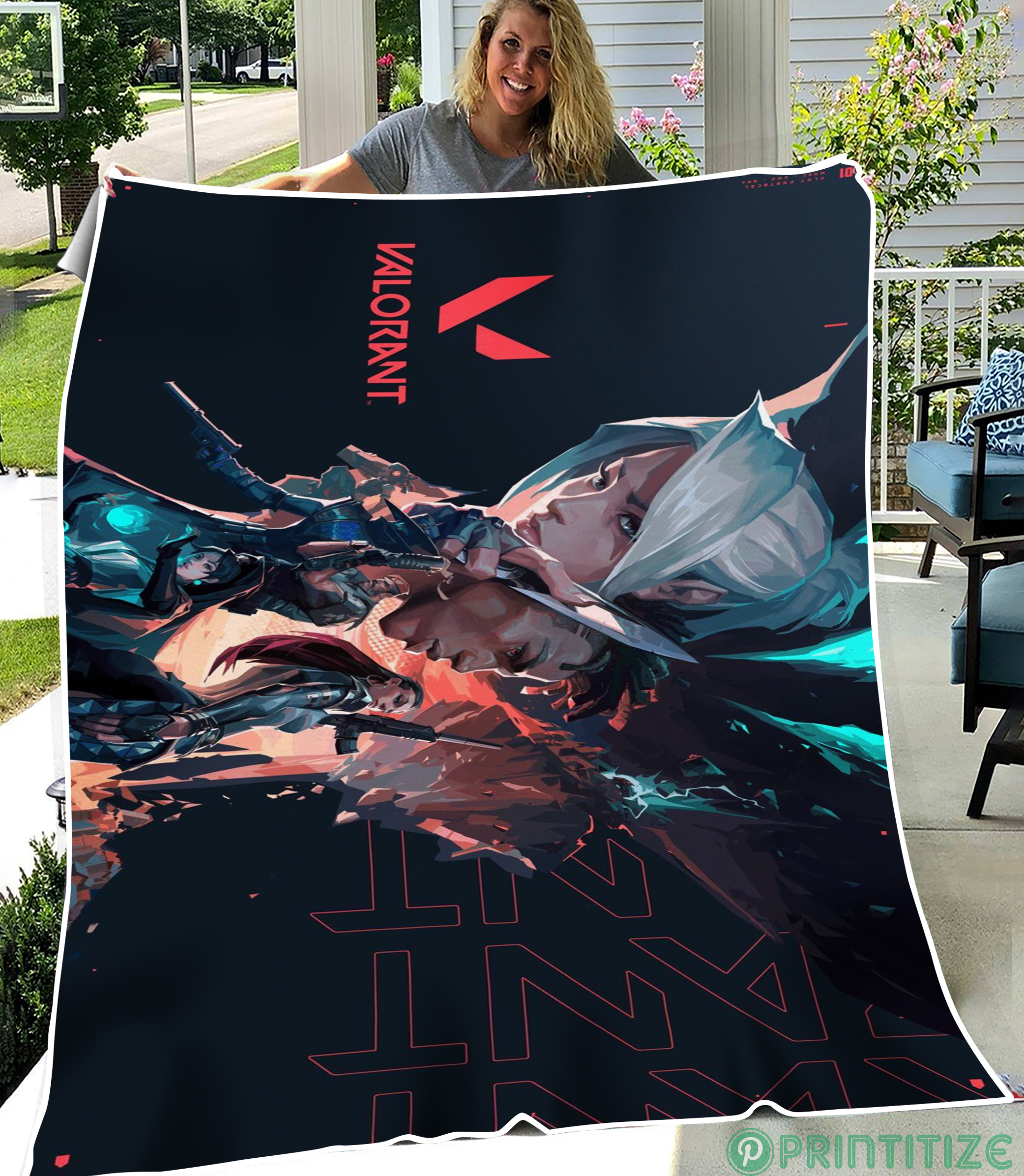 Valorant Agents Players Fleece Blanket