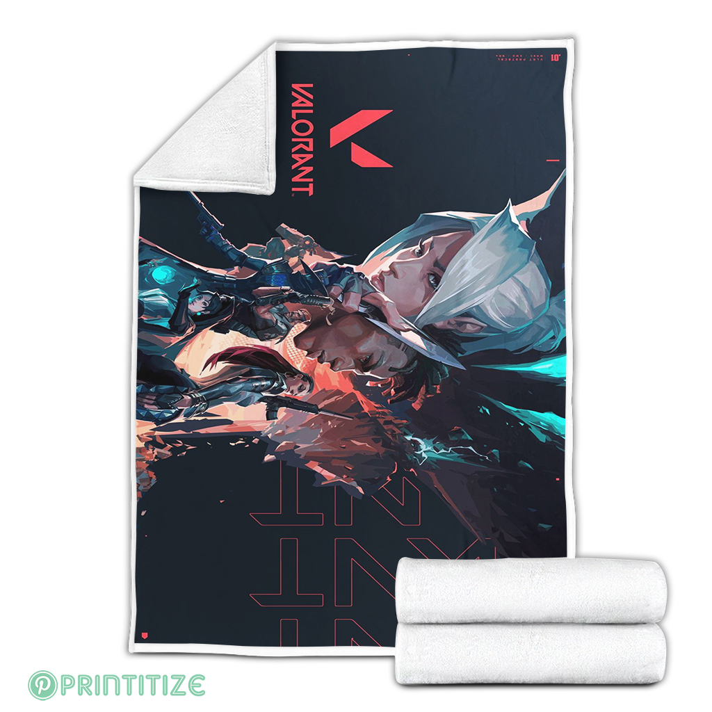 Valorant Agents Players Fleece Blanket