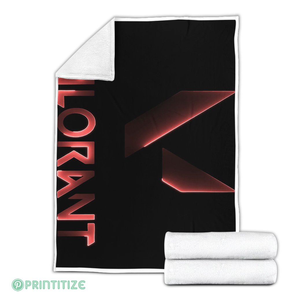 Valorant Logo Fleece Blanket