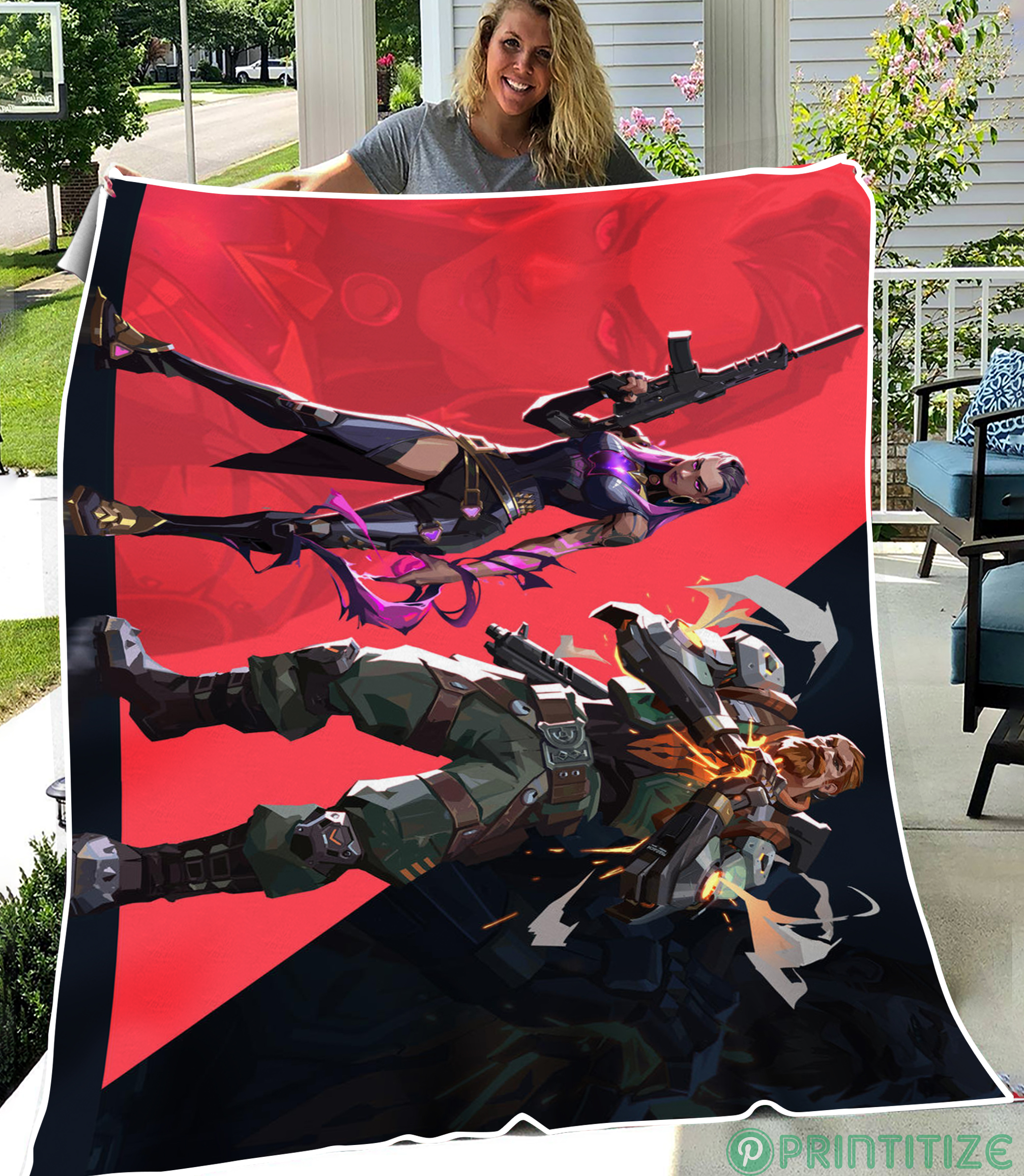 VALORANT Reyna Sherpa Blanket Cozy Blanket Fleece Blanket