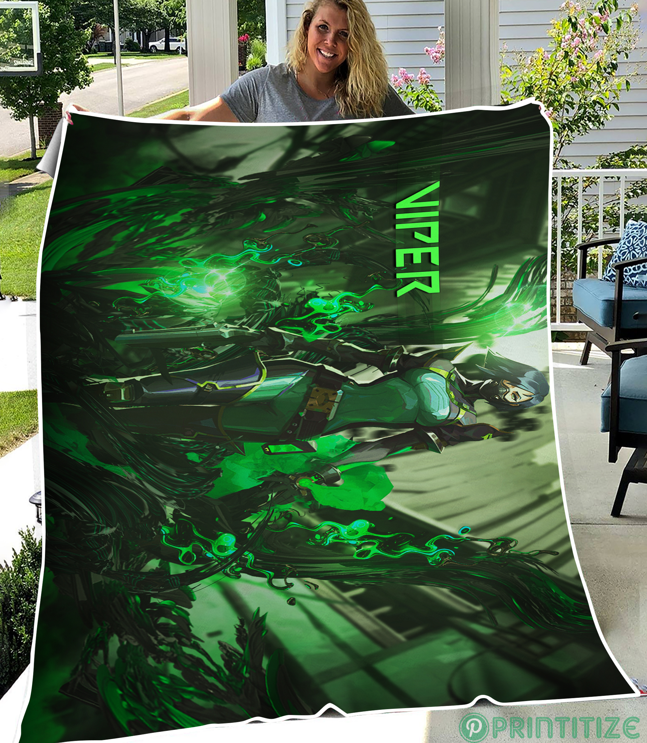 Valorant Viper Fleece Blanket