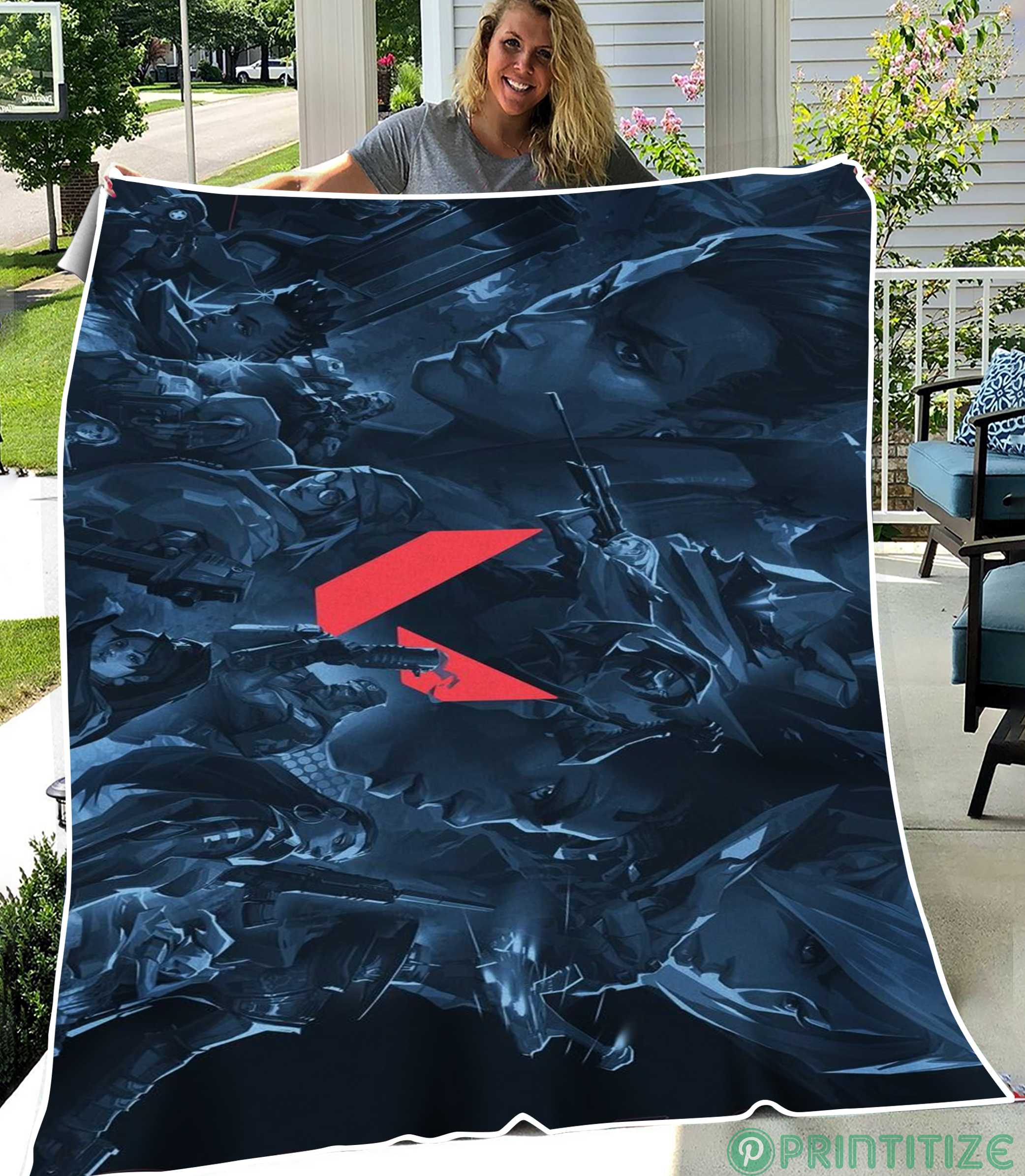 Valorant Wallpaper All Agents Fleece Blanket