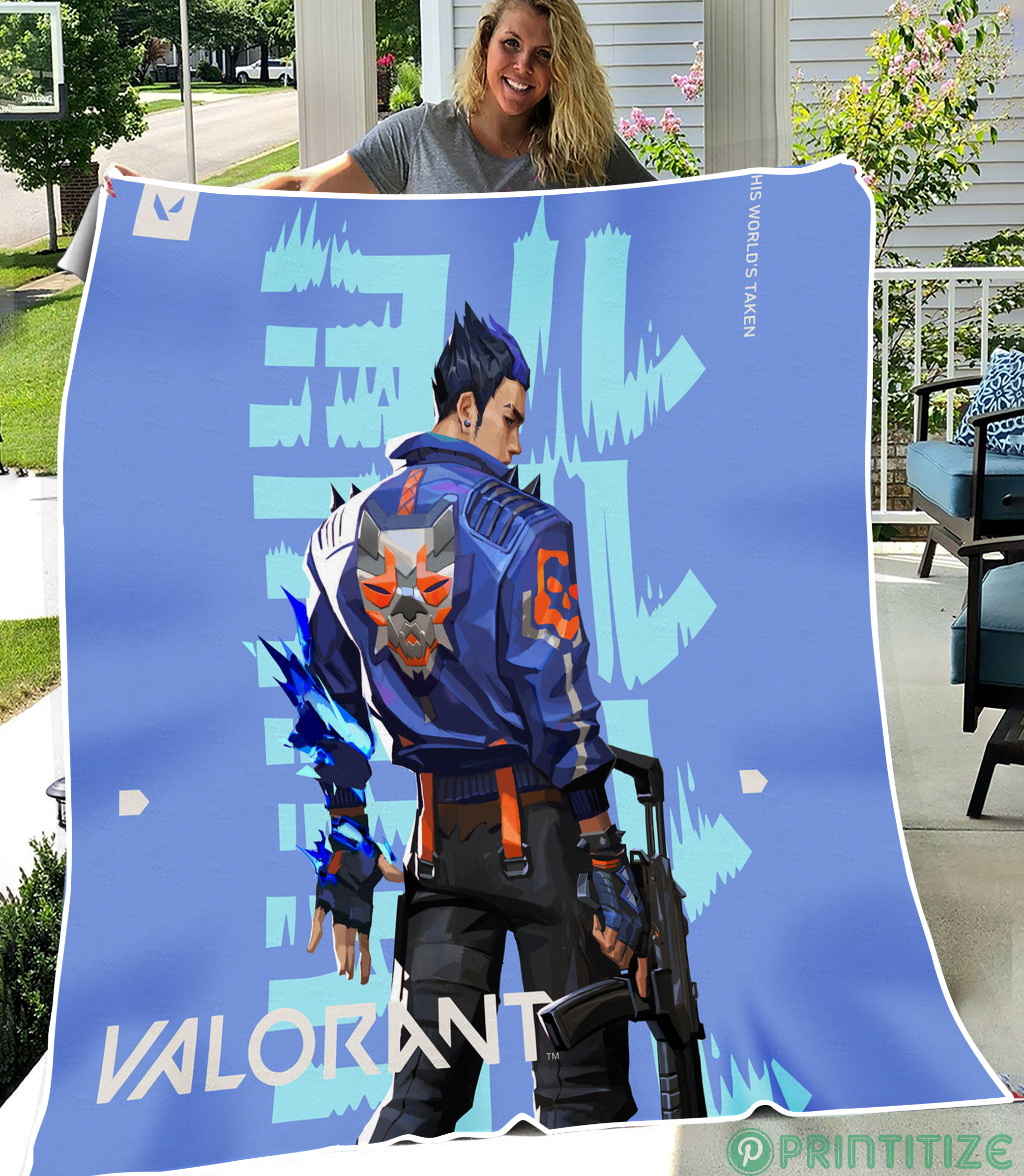 VALORANT Yoru Fleece Blanket