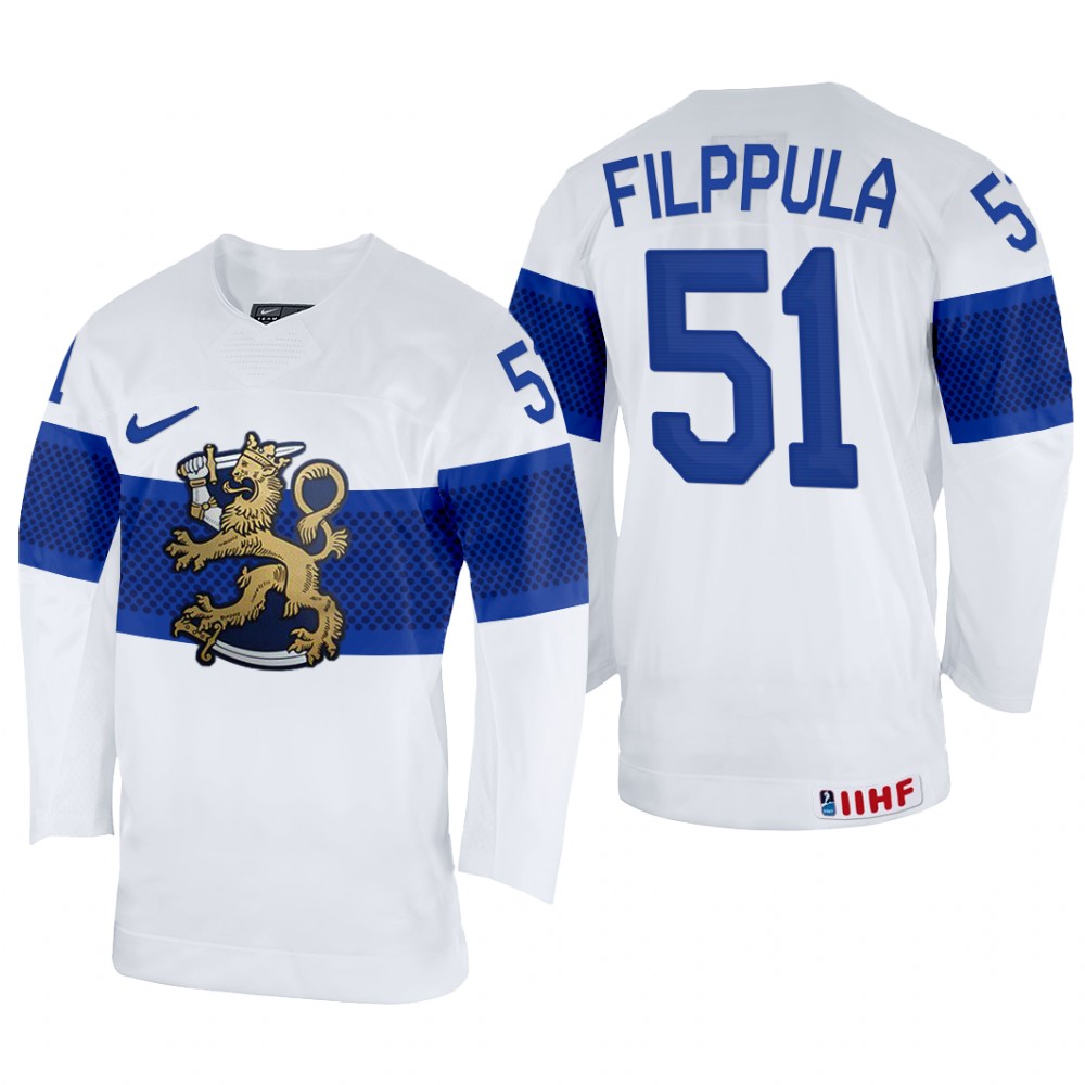 Valtteri Filppula Finland White Home Jersey 2022 IIHF World Championship