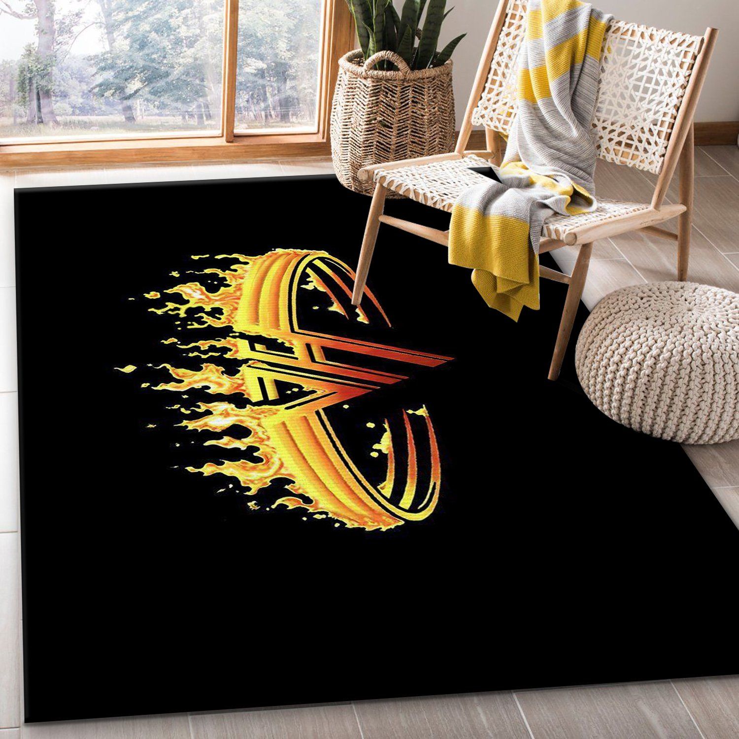 Van Halen Logo Rectangle Rug – Custom Size And Printing