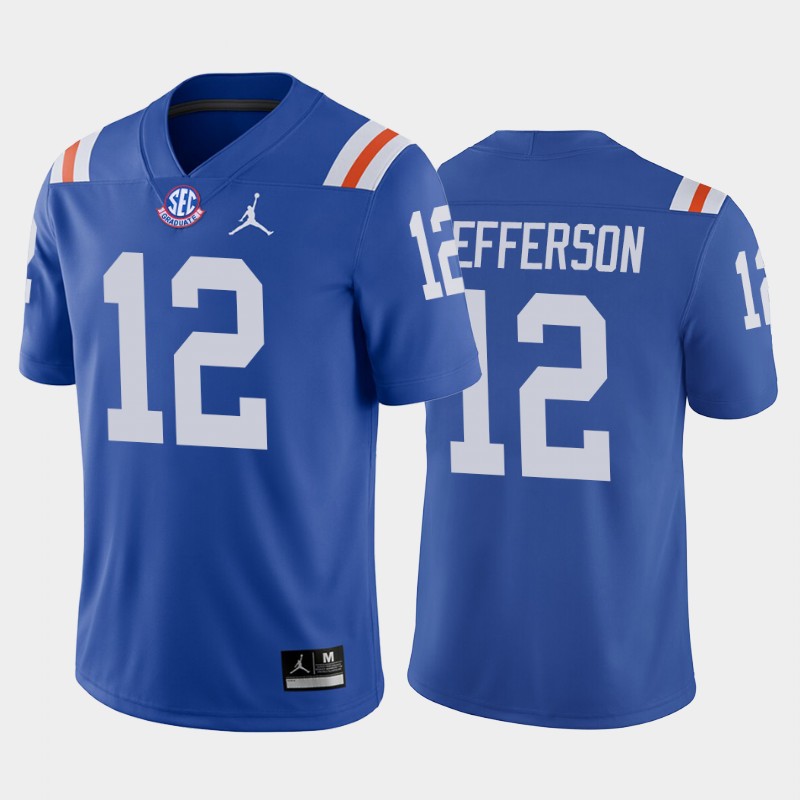 Van Jefferson #12 Florida Gators Throwback Game Royal Jersey College