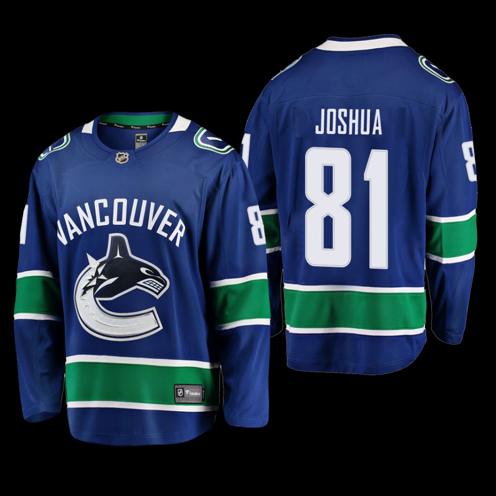 Vancouver Canucks #81 Dakota Joshua Blue 2022 Home Breakaway Player Jersey