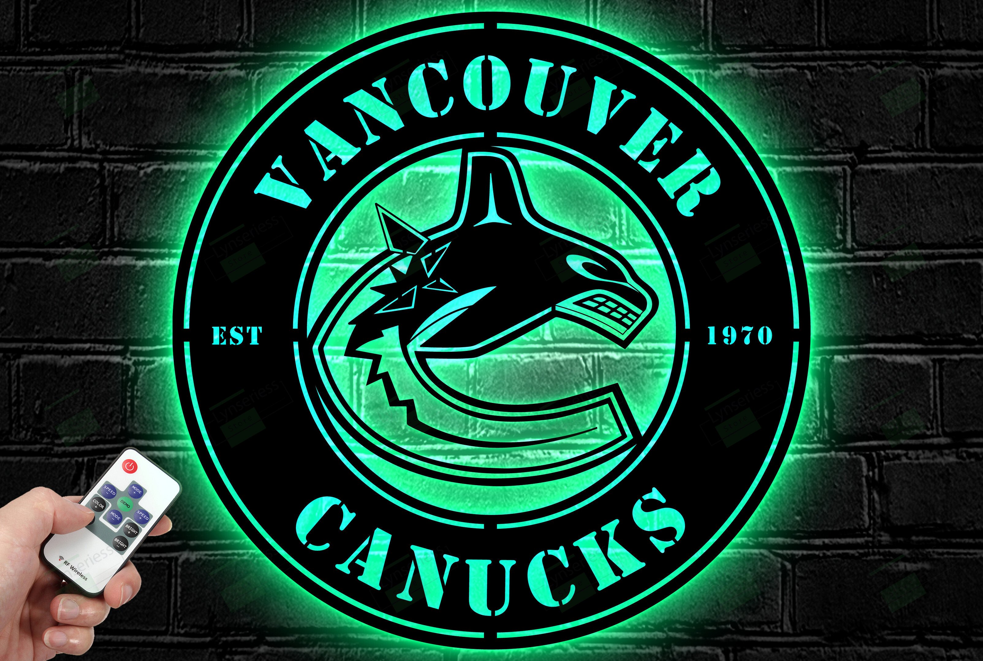 Vancouver Canucks Metal Sign – Led Light Sign NHL