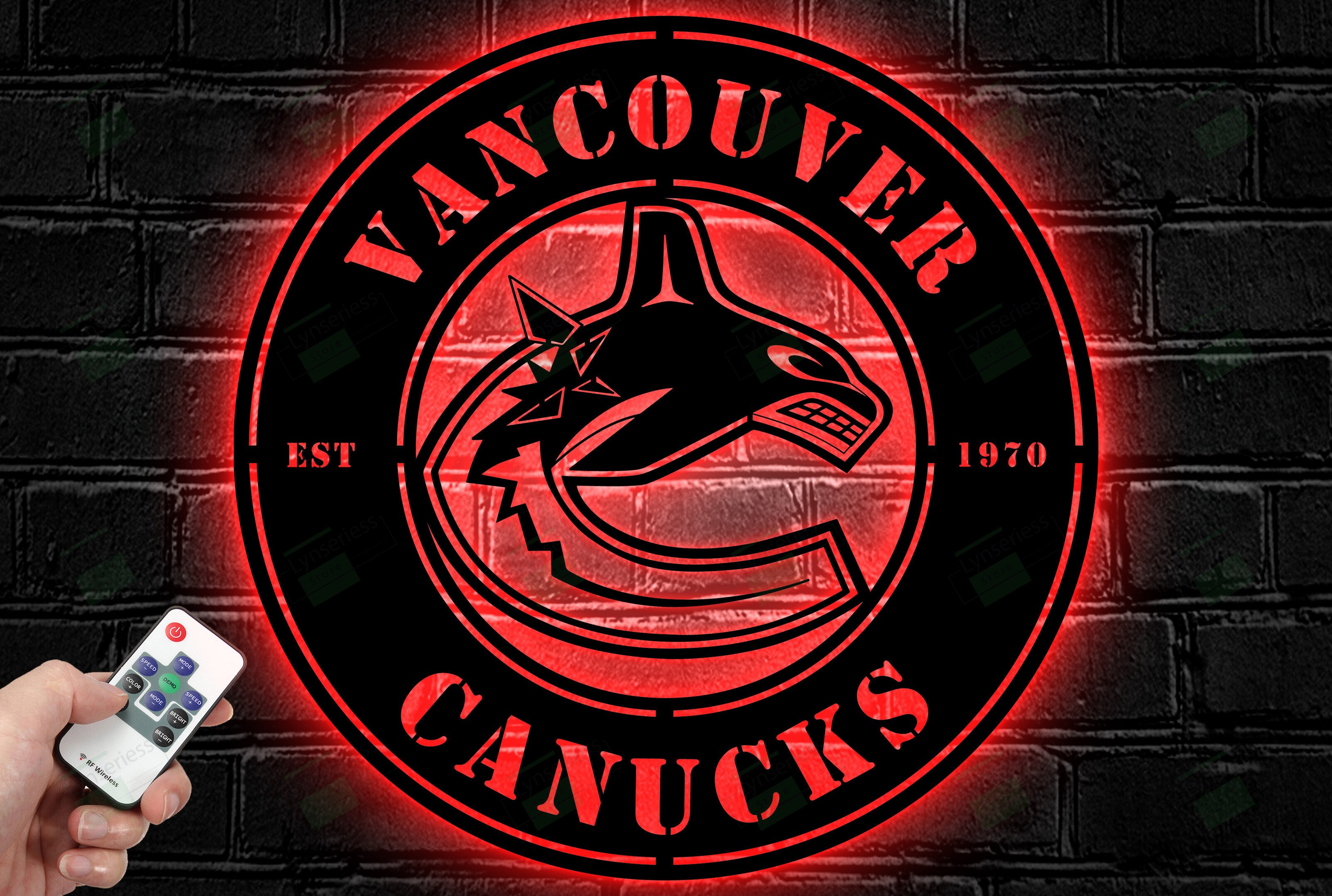 Vancouver Canucks Metal Sign – Led Light Sign NHL