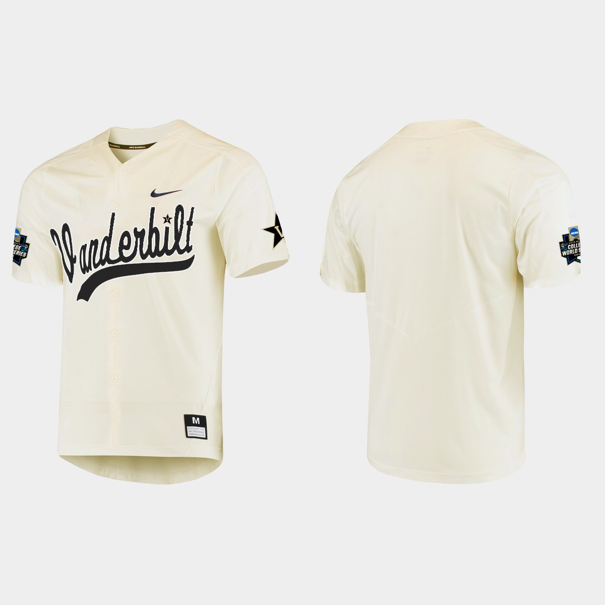 Vanderbilt Commodores College World Series Jersey - Cream
