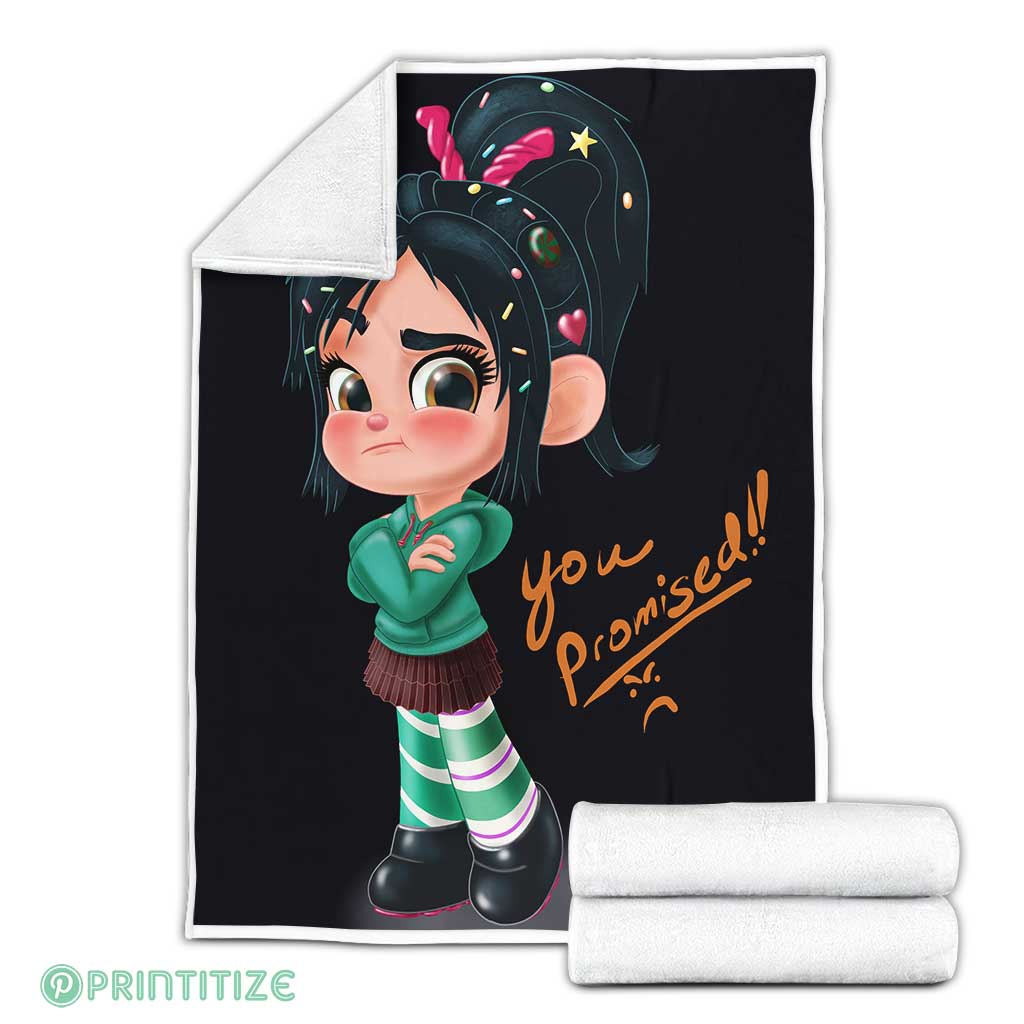 Vanellope Angry Fleece Blanket