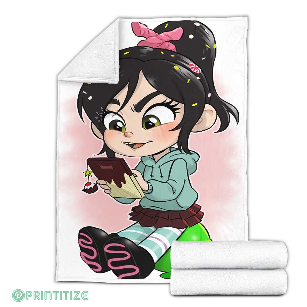Vanellope Cute Painting Fleece Blanket