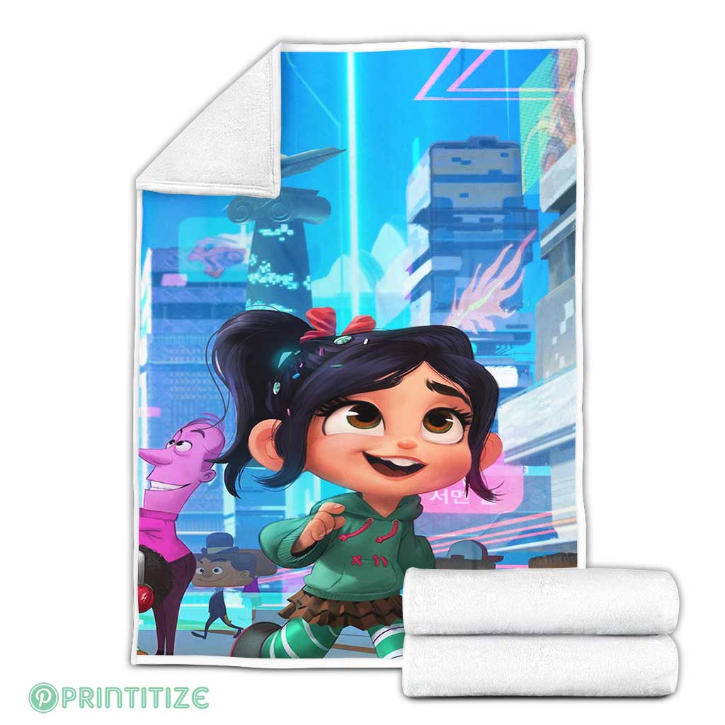 Vanellope Face Cute Fleece Blanket