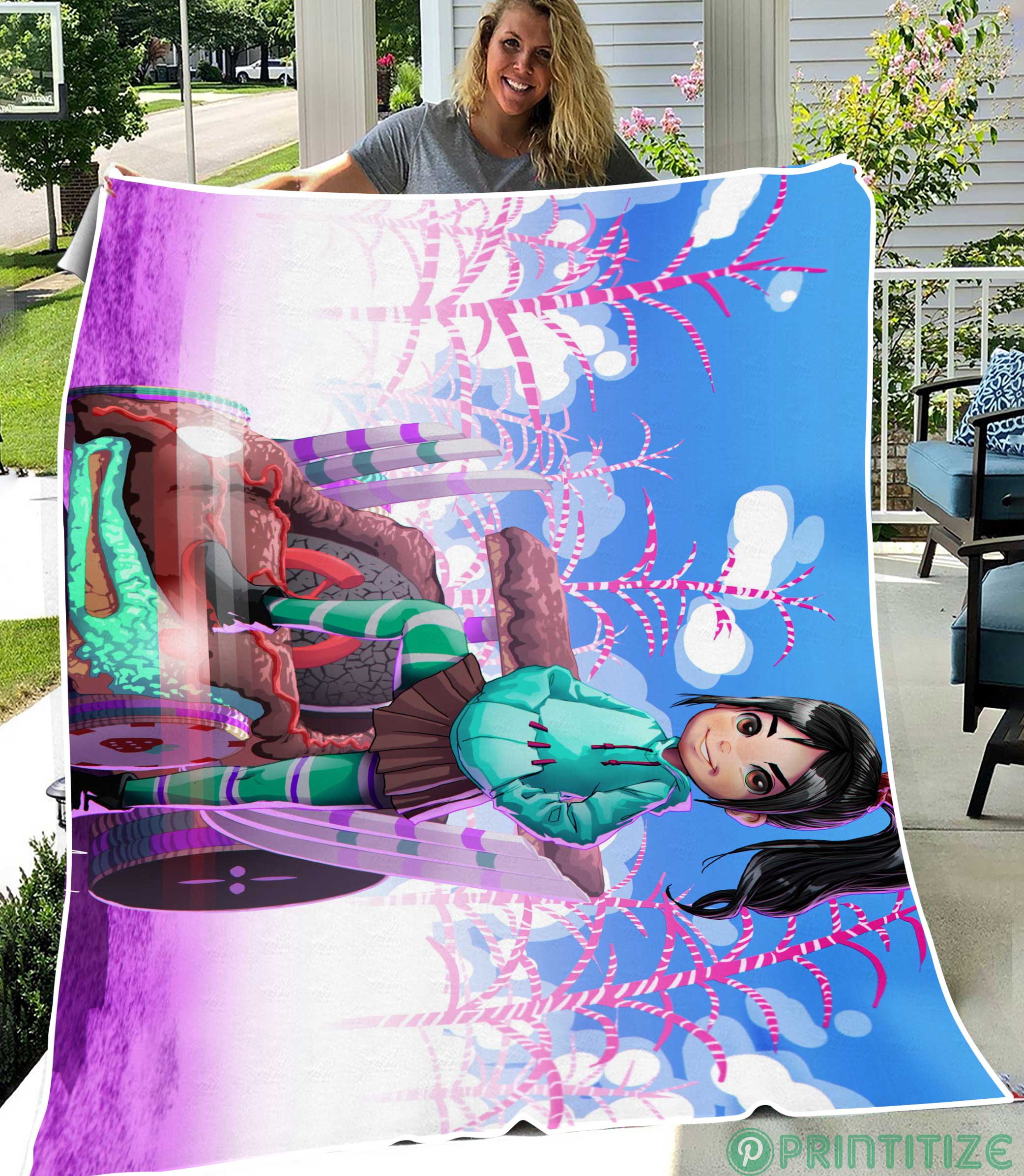 Vanellope From Wreck It Ralph Fleece Blanket