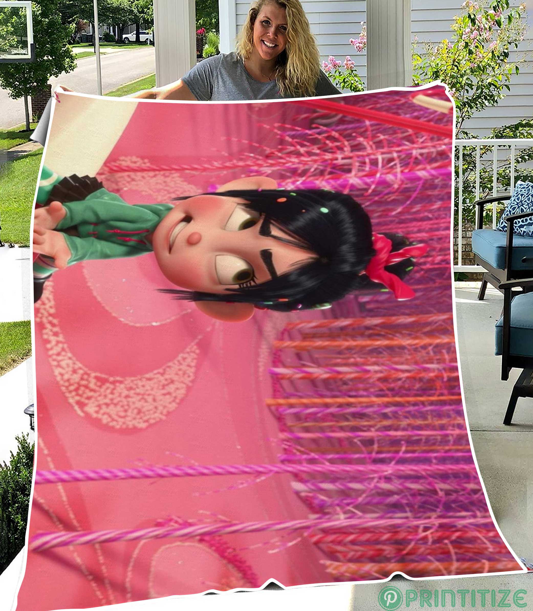 Vanellope Wreck It Ralph Fleece Blanket