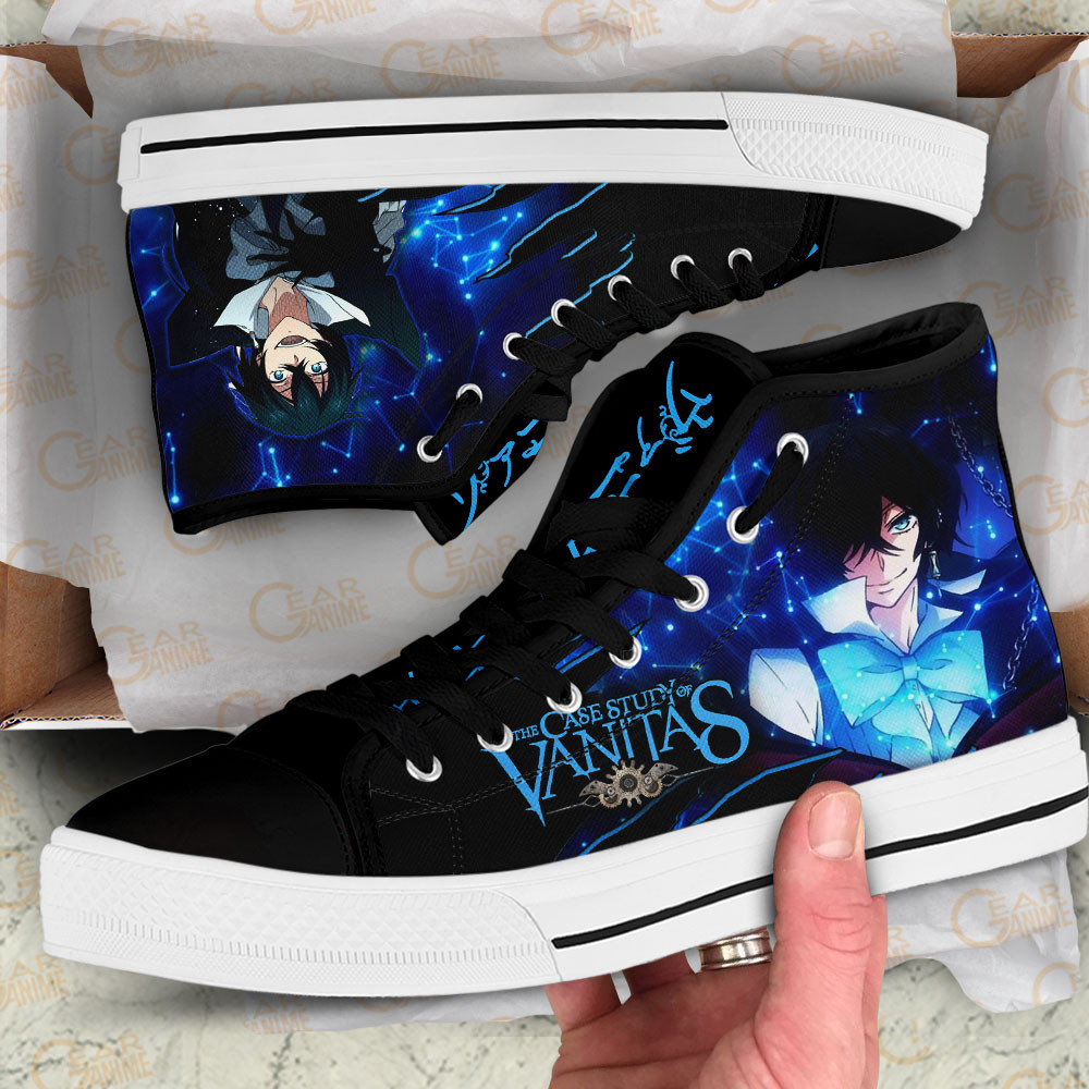 Vanitas High Top Shoes The Case Study of Vanitas Anime Sneakers