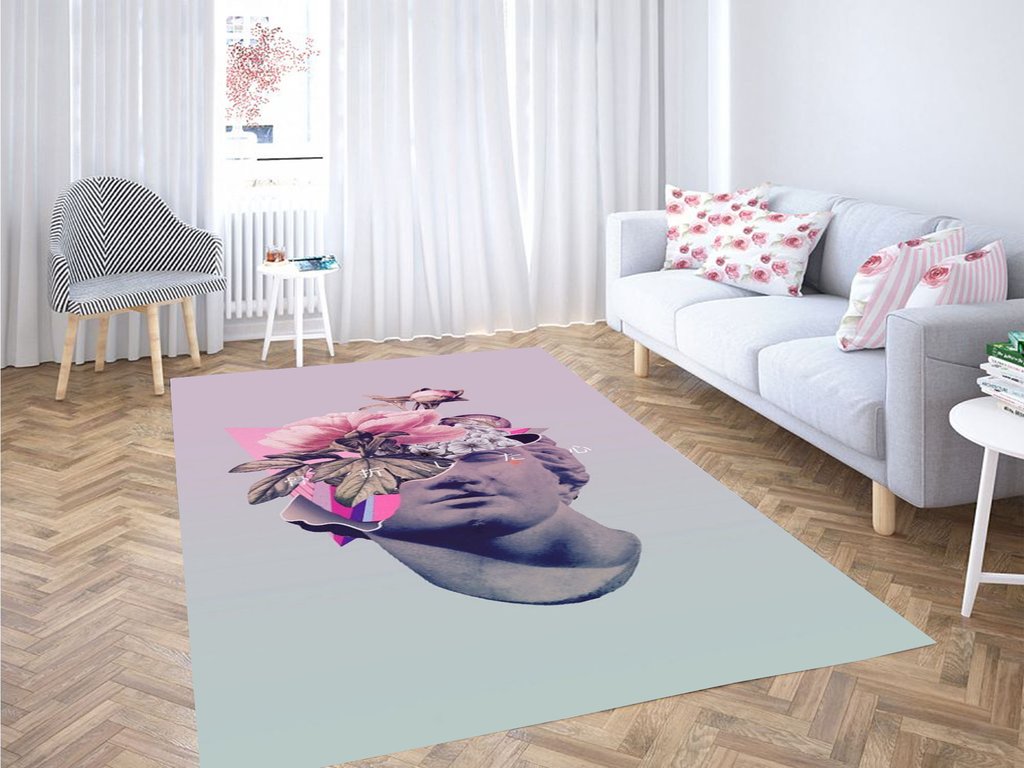 Vaporwave Living Room Modern Carpet Rectangle Rug
