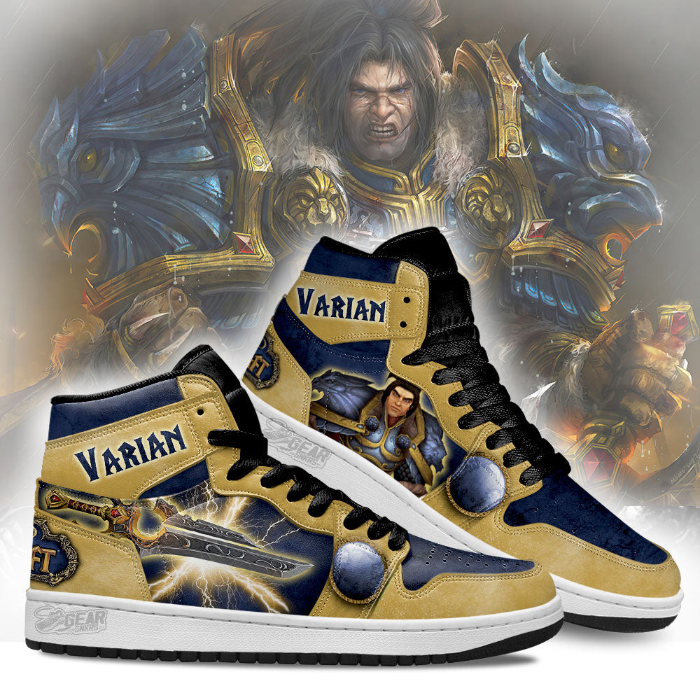 Varian World of Warcraft JD Sneakers Shoes For Fans, Air Jordan Hightop
