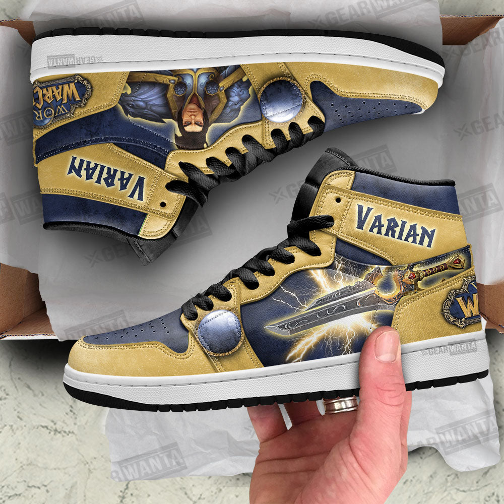 Varian World of Warcraft JD Sneakers Shoes For Fans, Air Jordan Hightop