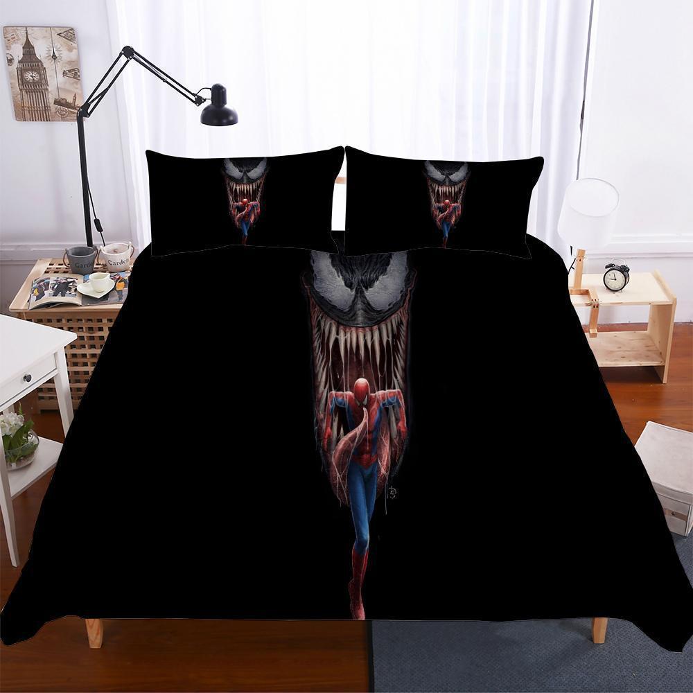 Variousizes Movie Venom Theme Digital Printing Household Items Blacks 3D Customized Duvet Cover Bedding Set