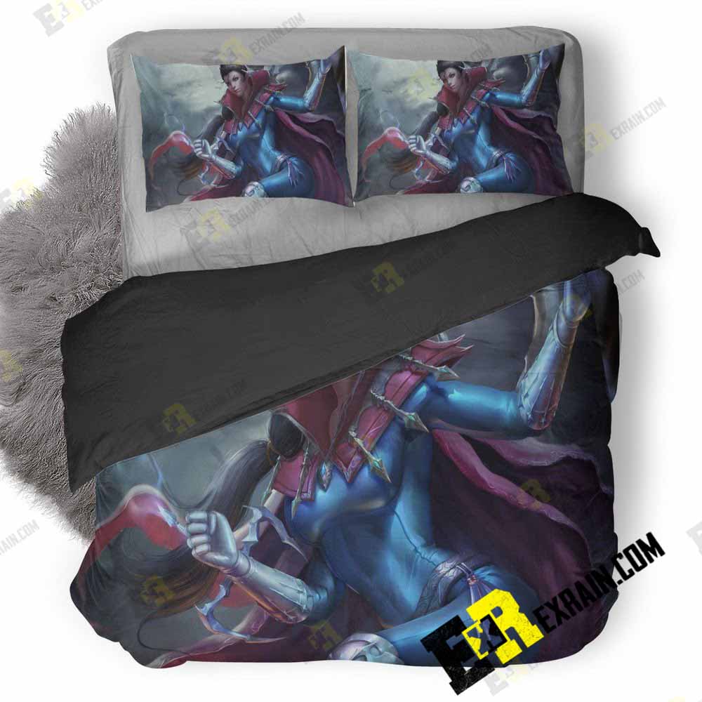 Vayne League Of Legends Girl Artwork 6X 3D Customized Duvet Cover Bedding Set