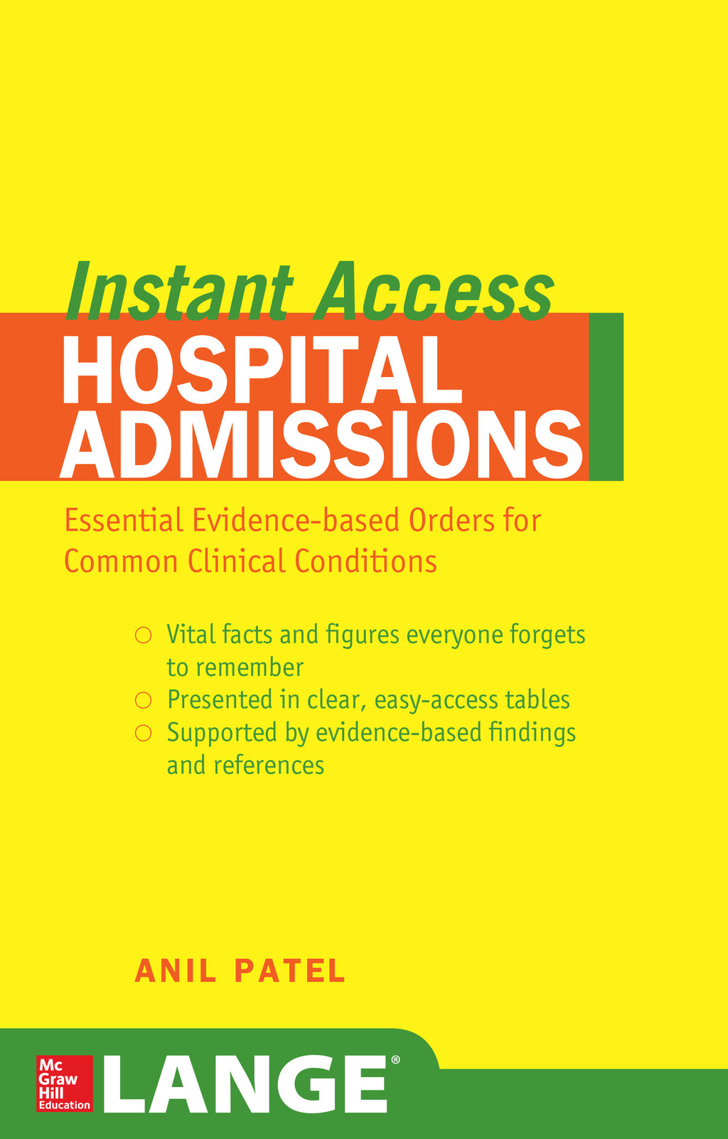 LANGE Instant Access Hospital Admissions 1st Edition