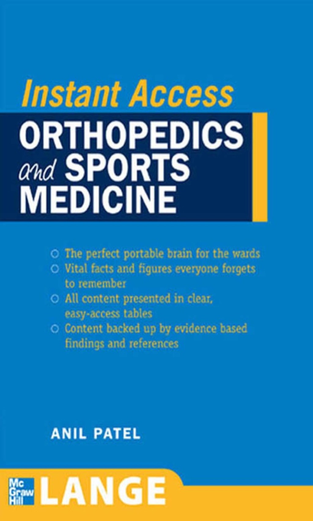 LANGE Instant Access Orthopedics and Sports Medicine 1st Edition