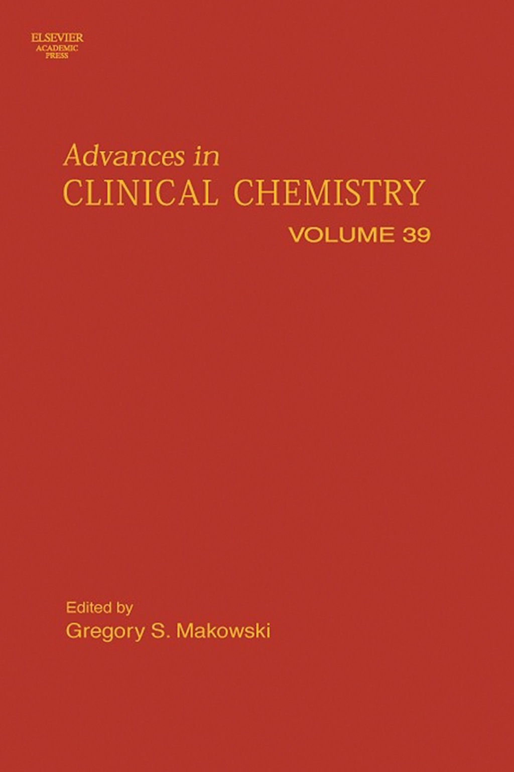 Advances in Clinical Chemistry 