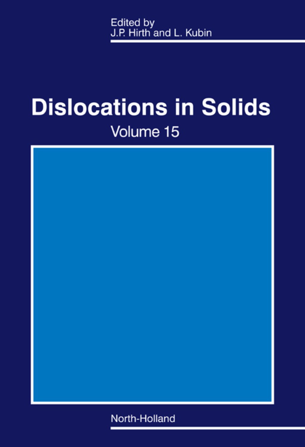 Dislocations in Solids 