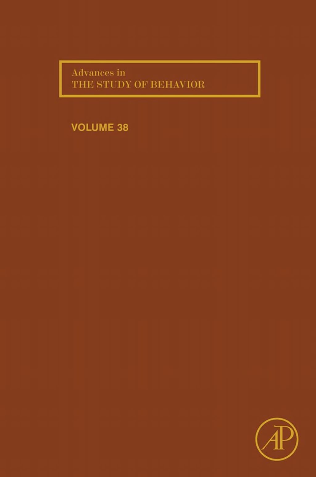 Advances in the Study of Behavior 