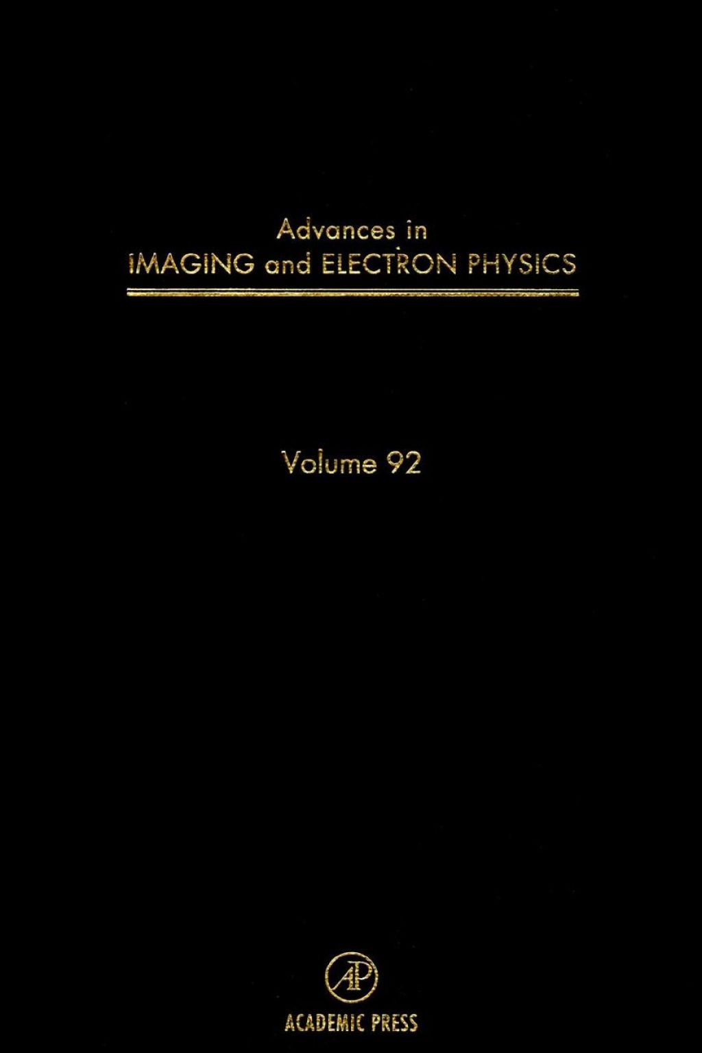 ADV IMAGING AND ELECTRON PHYSICS V92 