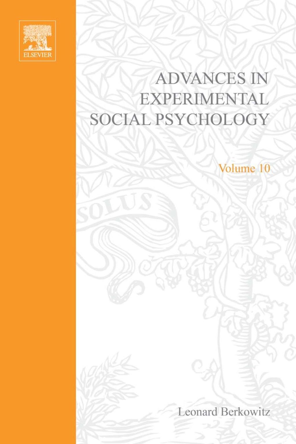 ADV EXPERIMENTAL SOCIAL PSYCHOLOGY,V 10 