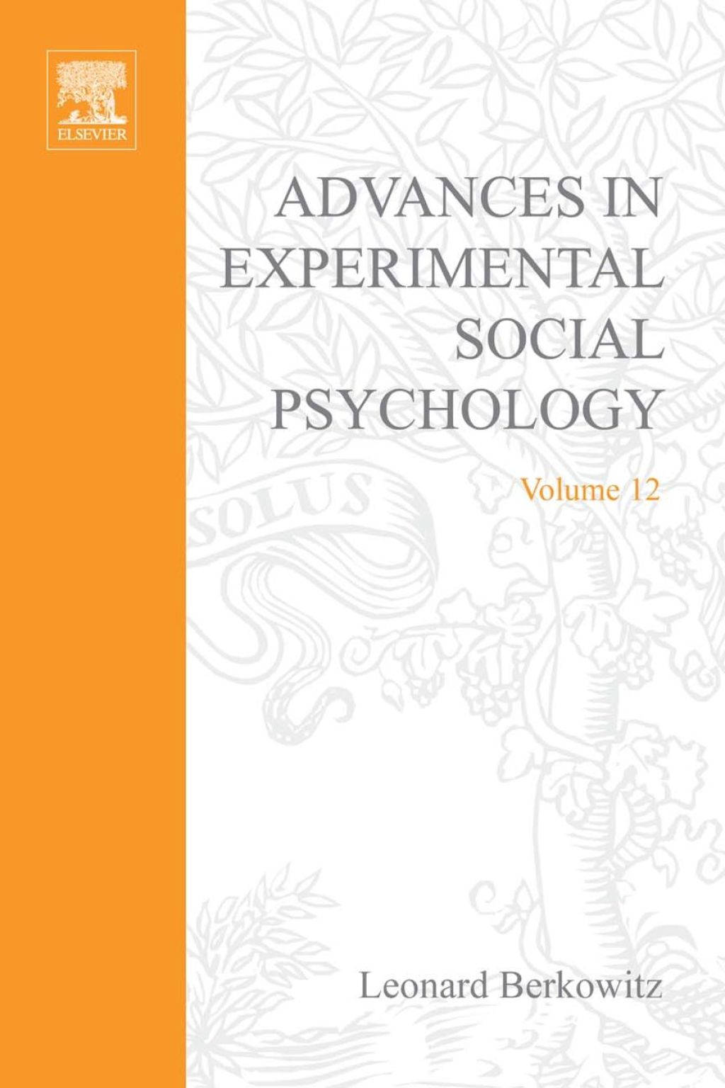 ADV EXPERIMENTAL SOCIAL PSYCHOLOGY,V 12 