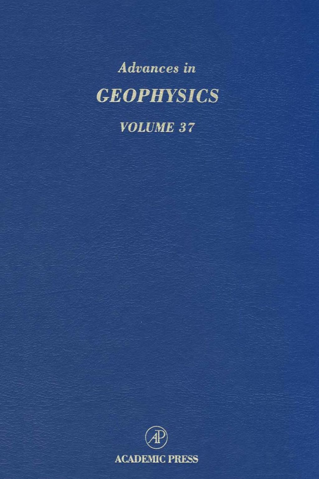 Advances in Geophysics 